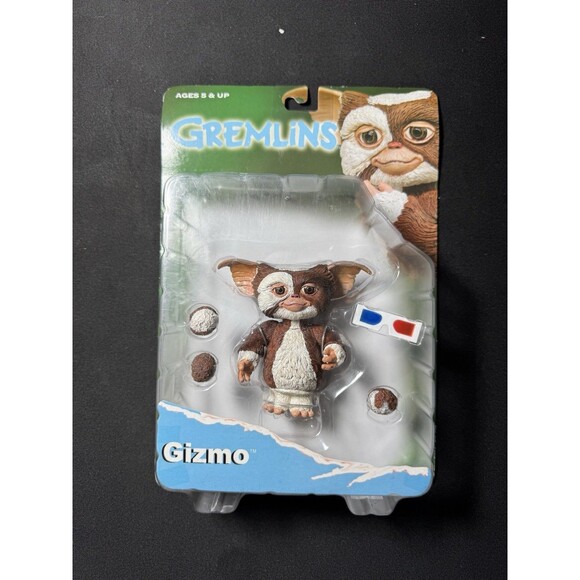 NECA Reel toys Gremlins Gizmo Action Figure 3D Glasses NIB - Picture 1 of 5